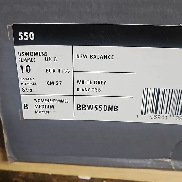New Balance 550 Sea Salt White Grey Womens Shoe Sneaker BBW550NB - Picture 10 of 11